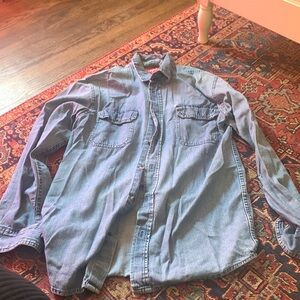 Jean button down